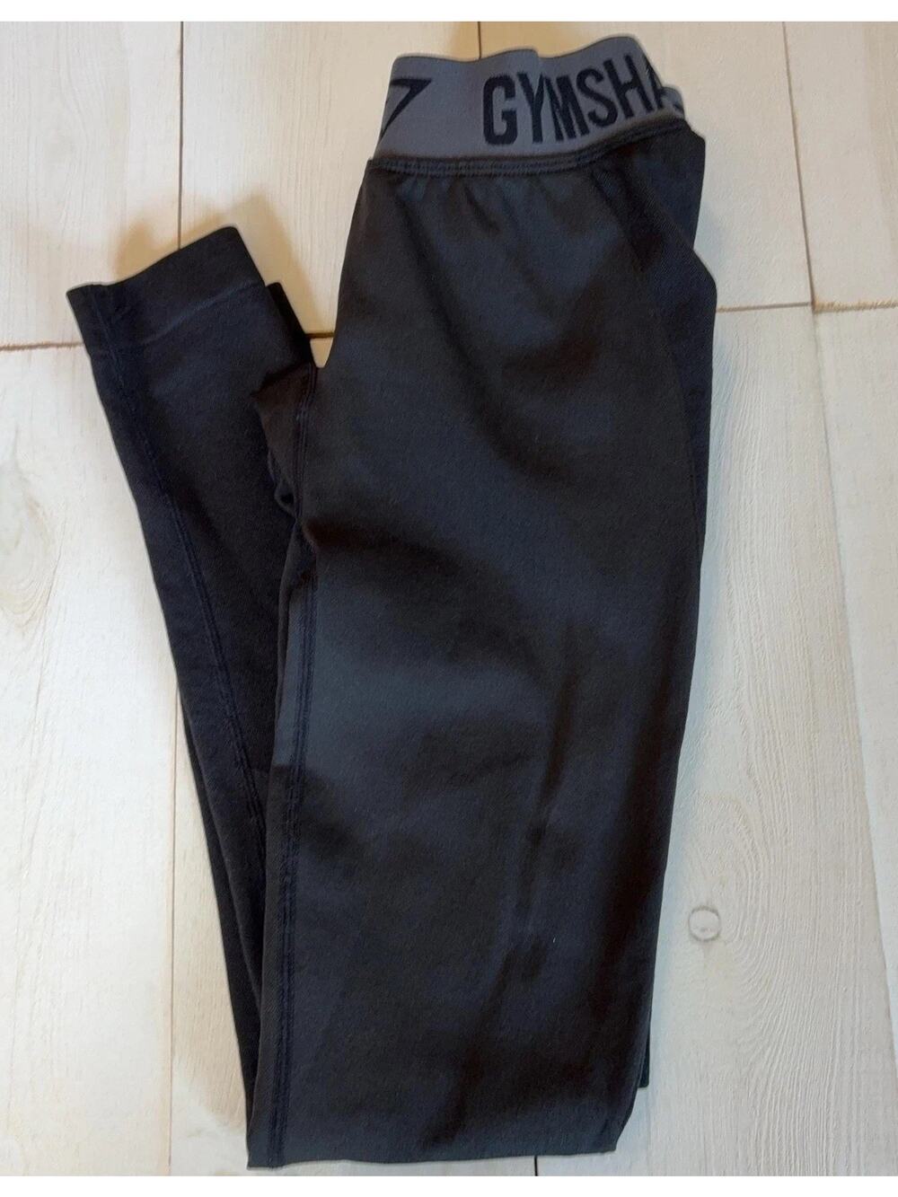 Gymshark Dry Compression Leggings Mens Small Black Athletic Running Leggings
